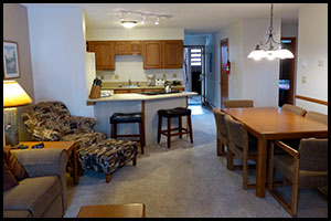 living room and kitchen at Indian Peaks unit